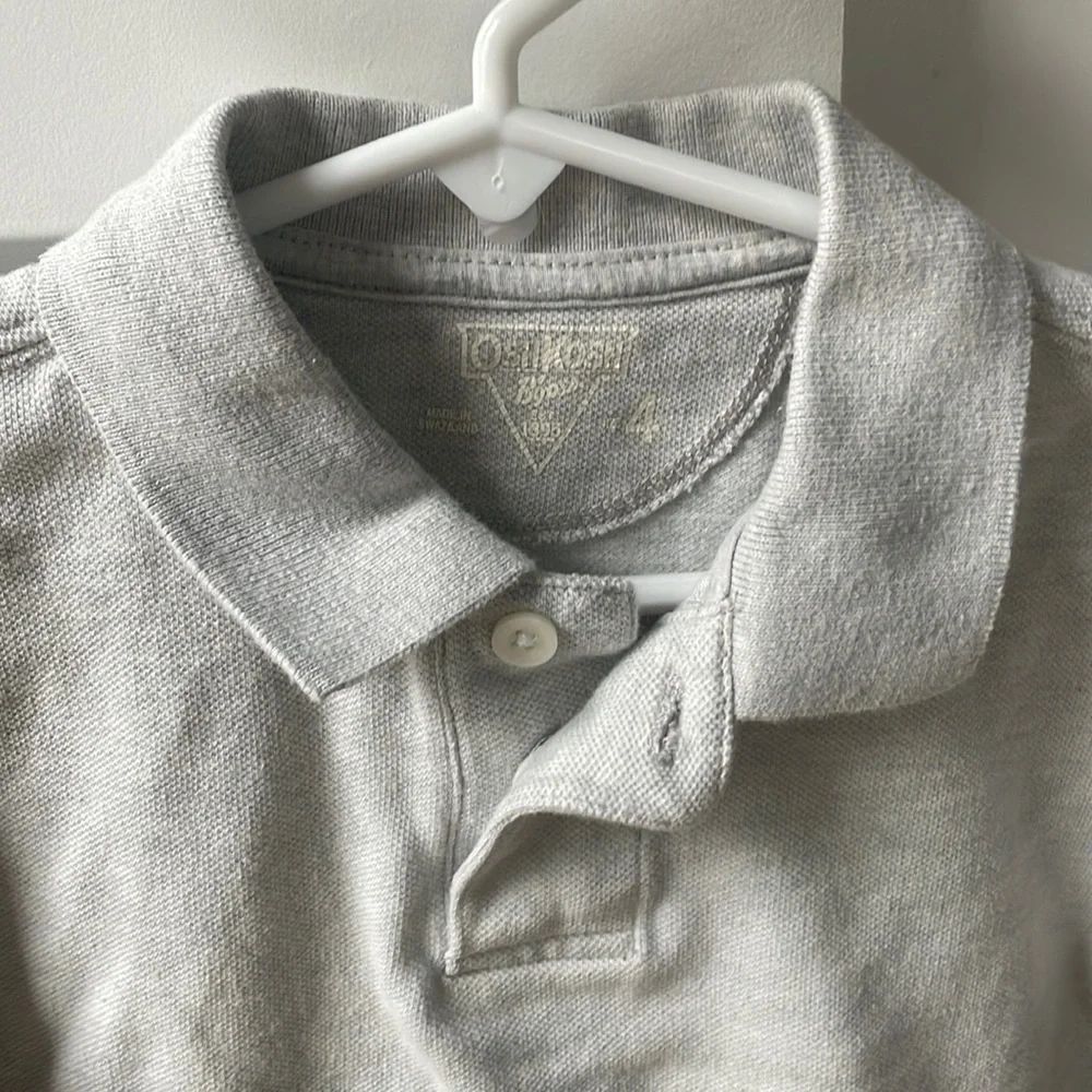 OSHKOSH Boys Grey Polo T-shirt size 4